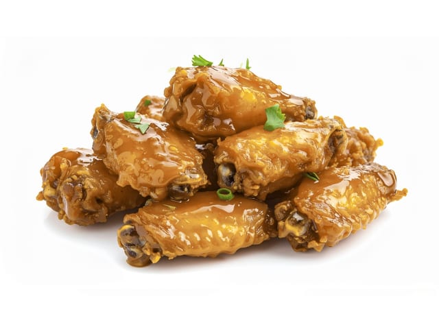 Wings (5pc) w/ fries.