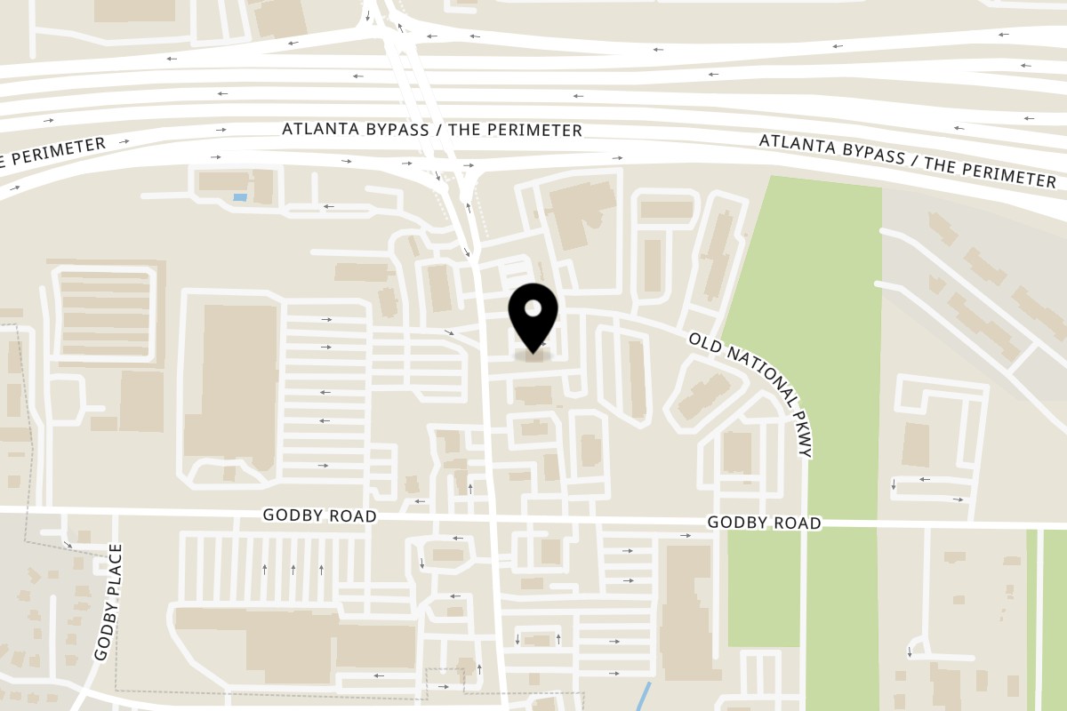 Map showing the location of Goodfellas Pizza and Wings on 5048 Old National Hwy in College Park